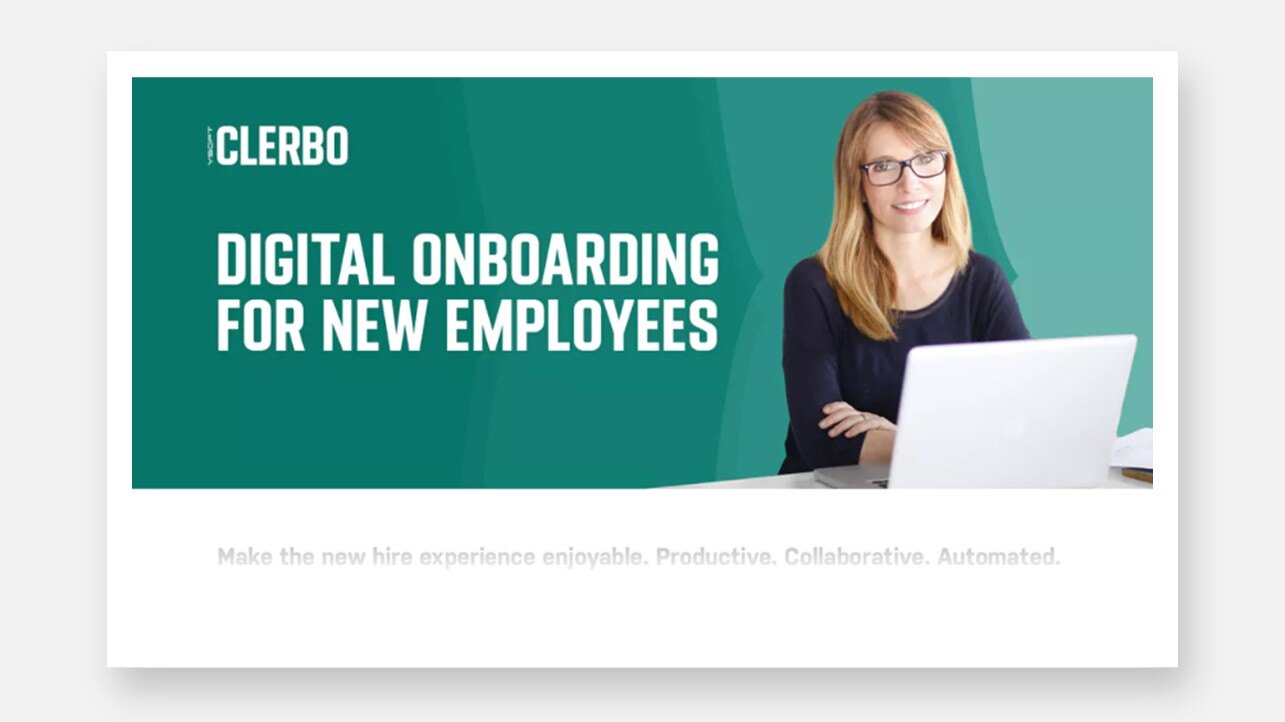Digital onboarding for new employees